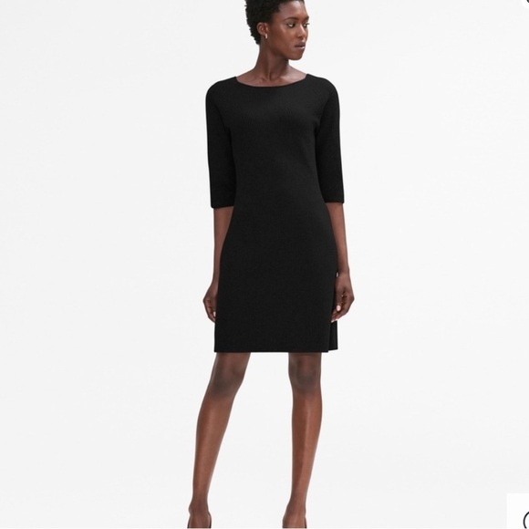 MM Lafleur Dresses & Skirts - MM Lafleur Nila Knit Dress +1/ 1X Classic Dark Navy‎ Midi